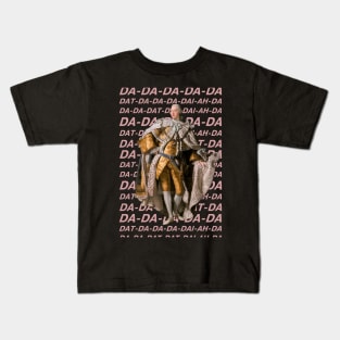 Hamilton: King George III DA DA DA DA DA (pink text) Kids T-Shirt